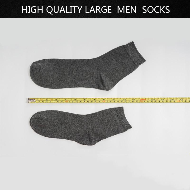 5 Pairs Men Socks Cotton Solid Color Black White Business Fashion Casual High Quality Classic Male Sock Large Size 38-48