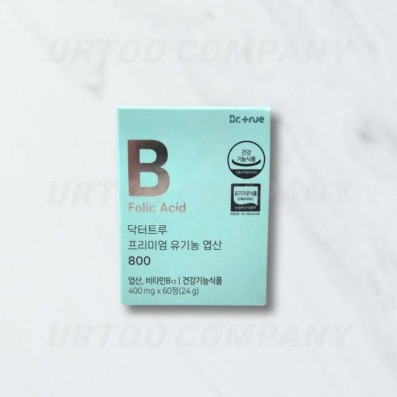 

Dr. True Premium Organic Folic Acid 800 Pregnancy Preparation Nutrient 1 box 453115, 60 tablets, 1 unit