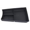 Lower Console Tray Insert for Car Storage, Sectioned Console Bin with Grip Pattern for Phone, Cards, Coins, and Small Items for Daily Use