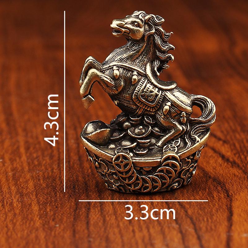 Brass Zodiac Incense Holder: Creative Copper Dragon, Tiger, Snake Design