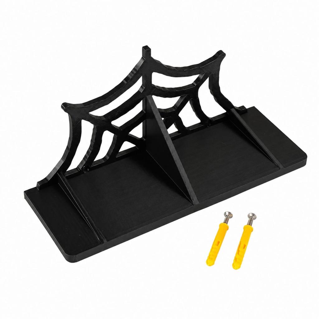 Spiderweb Display Shelf Modern SingleTier Decorative for Desk, Bedroom Decor, Entryway