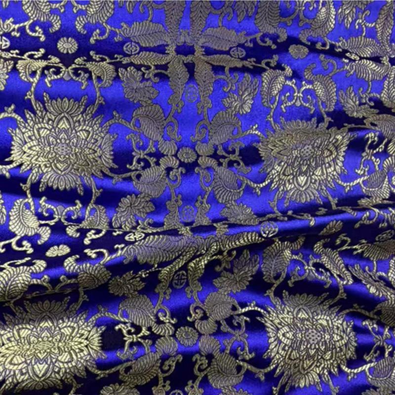 Tejido Jacquard de Brocado Elegante con Patrones Auspiciosos Ancho 75 para Diseño DIY Material de Costura Tela para Vestido Cheongsam Prenda de Satén
