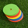 10Pcs Soccer Flat Cones Marker Disc With Holes Landmark Pad Football Basketball Training Aids Sports Training Equipment