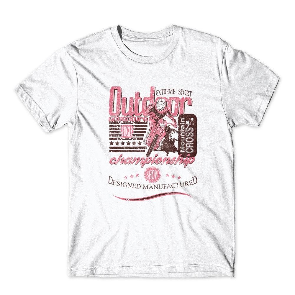 

Футболка для приключений на открытом воздухе. Футболка для мотокросса 100% хлопок Премиум футболка Новая S