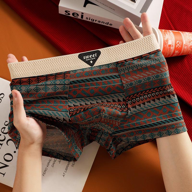 

Чоловічі бавовняні труси-боксери: Дихаюча, Вільна, Зручна, Середня посадка, Спортивна білизна великих розмірів XXXL