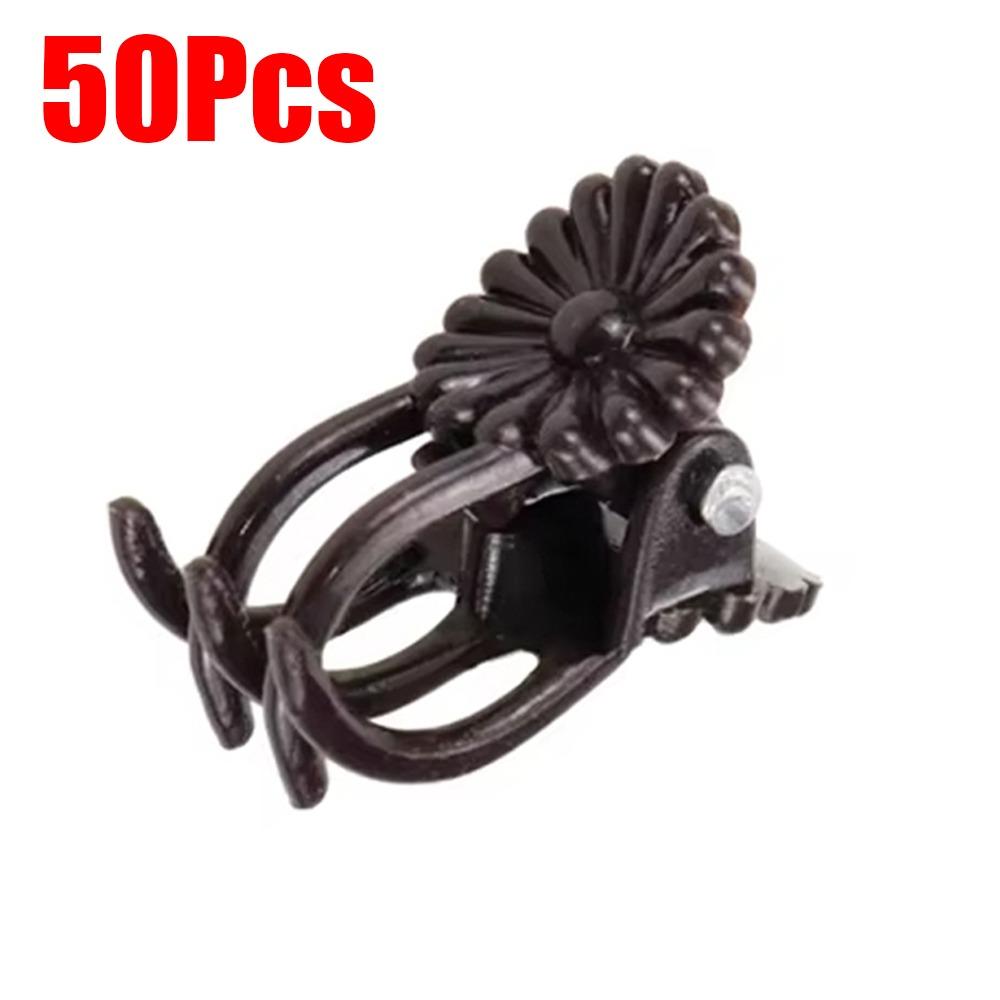 50Pcs Reusable Plant Fix Clips Orchid Shaped Garden Plant Clips  Garden Rattan Planting Accessories