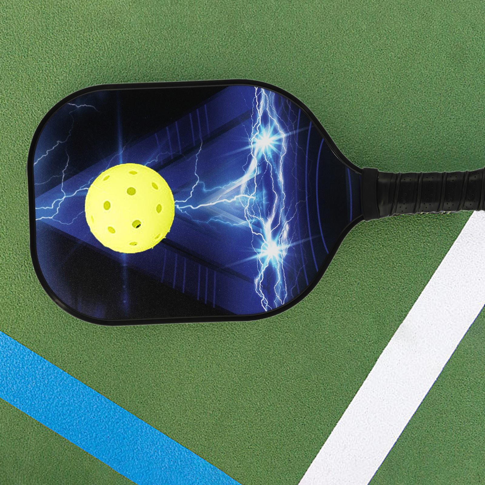 

Pickleball Paddle for Gameplay Experience Black Blue Pattern