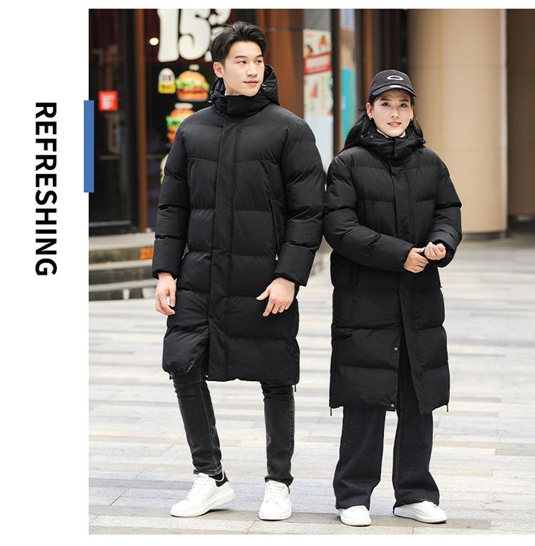 Unisex Sports Cotton-Padded Mid-Length Winter Training Overcoat for Students and Coaches