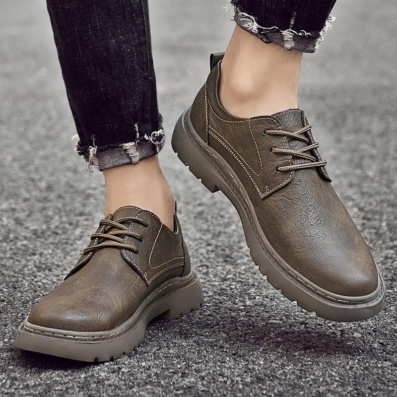 Non-Slip Sneakers Formal Dress Shoes for Men Wedding Party Office Business Footwear Genuine Leather Men's Oxfords Walking Shoes