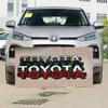 Černý Retro Přední Mřížka Znak Ozdoba Samolepka 38x6.5x1.5cm pro RAV4 Camry