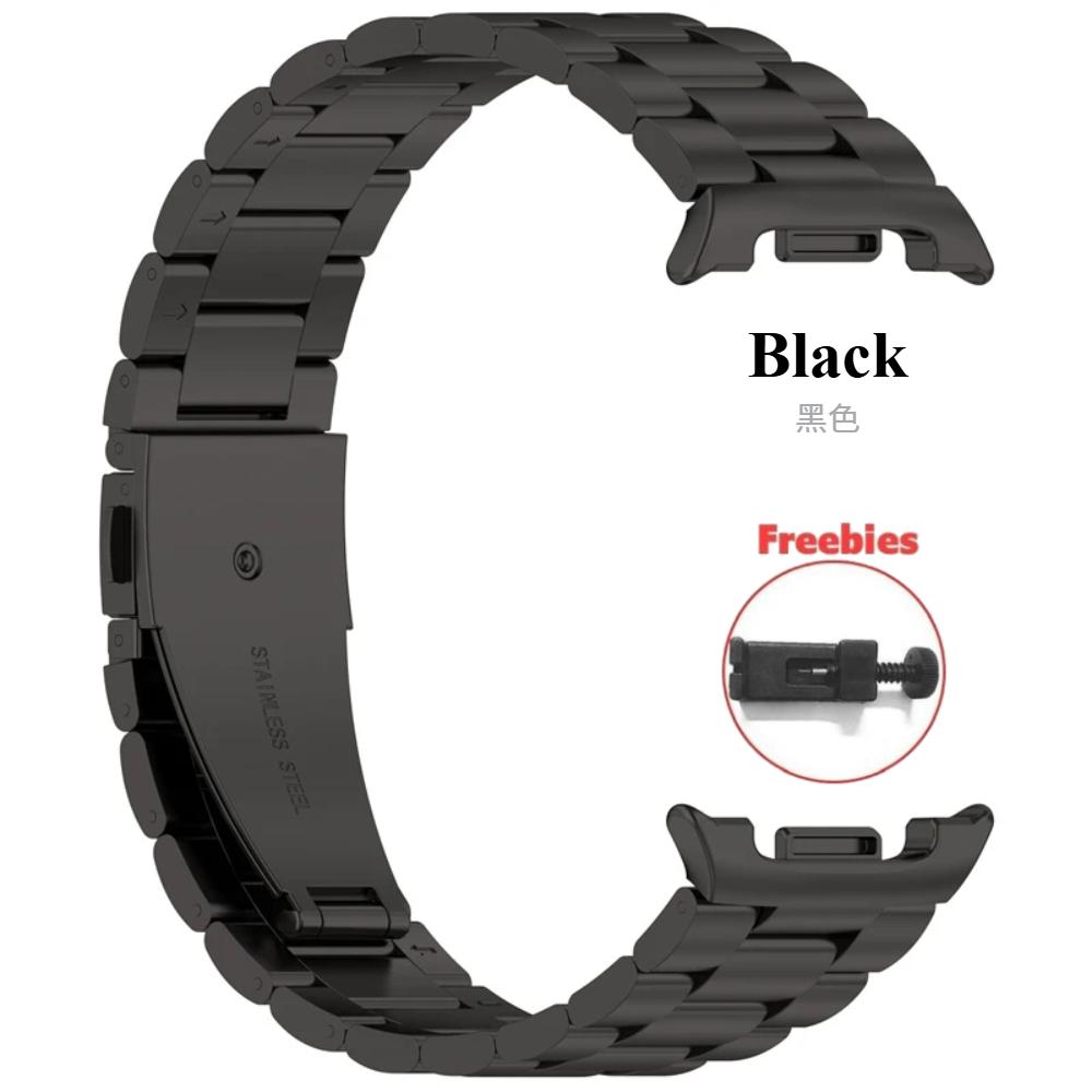 

Металлический ремешок для Samsung Galaxy Watch 8 40 мм 44 мм, браслет из нержавеющей стали для замены, для Galaxy Watch8 Classic Correa For Watch 8 Classic чёрный