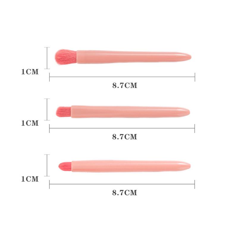5 Stück Reiseformat Make-up Pinsel Set Mini Make-up Pinsel, Kleines Komplettes Funktions Kosmetikpinsel Set Mit Etui Und Spiegel Perfe
