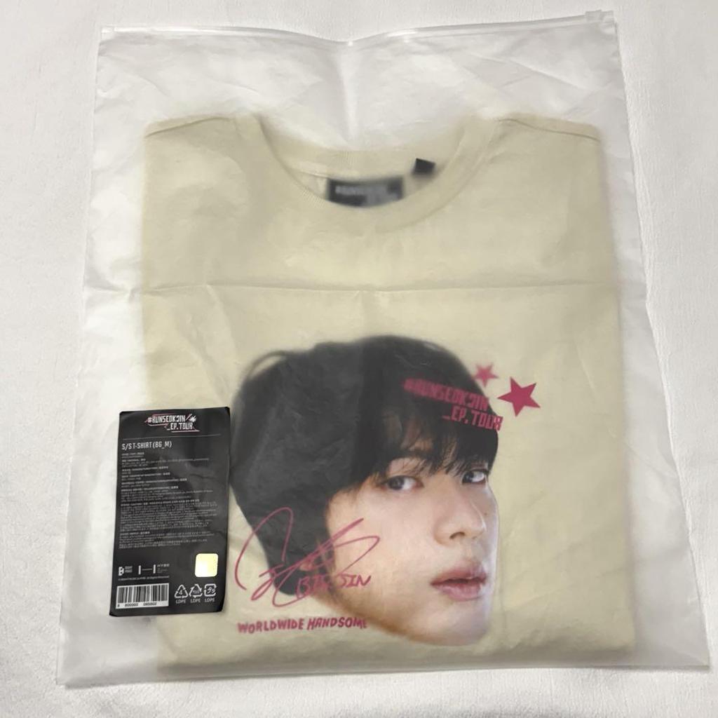 [USED] RUNSEOKJIN BTS Jin Face T-Shirt Seoul Concert Size M
