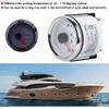 Trim Gauge Boat 52mm/2in UP-DN Boat Marine Trim Gauge 0-190ohm Trim Tilt Indicator Red Backlight(Silver frame on white) for trim gauge for boat