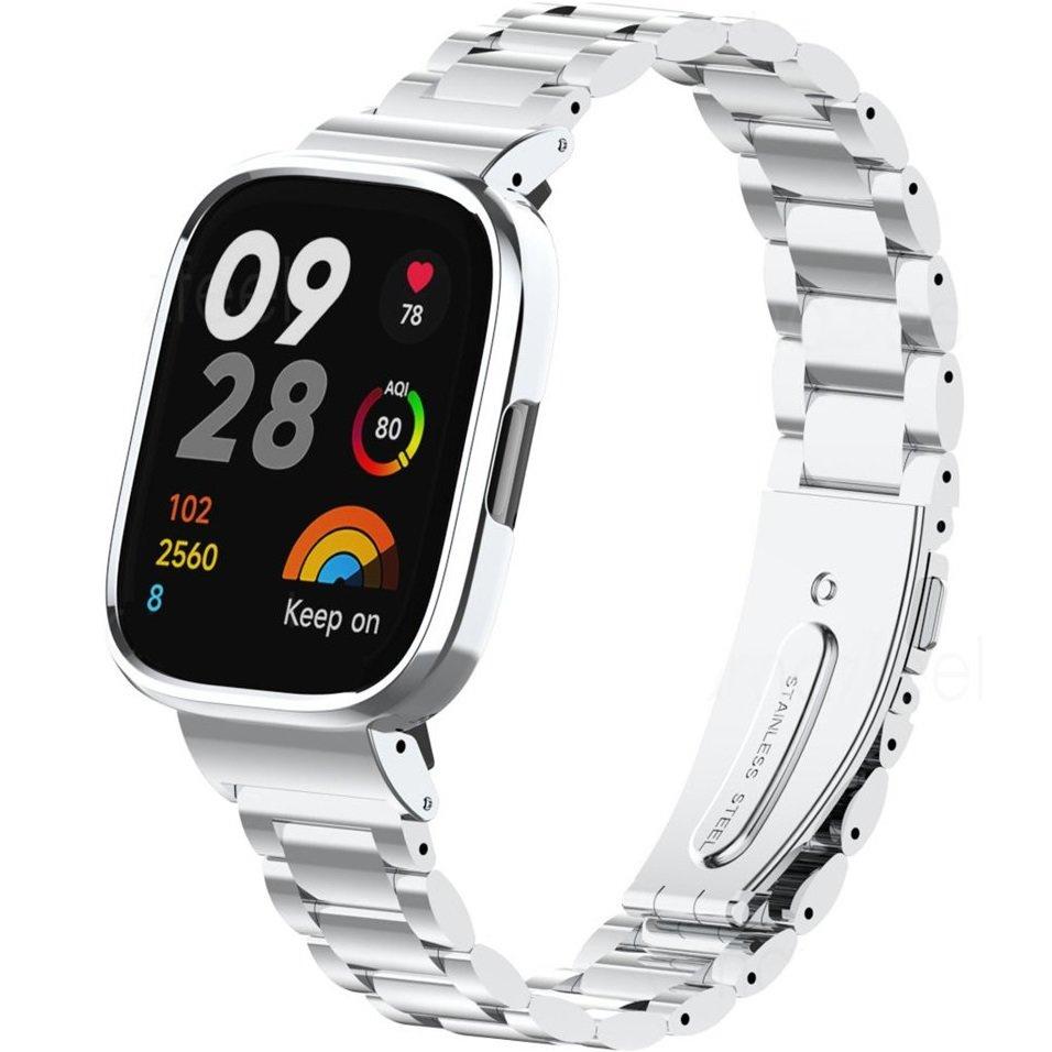 Stahlarmband für Xiaomi Redmi Watch 3 Active, Silber