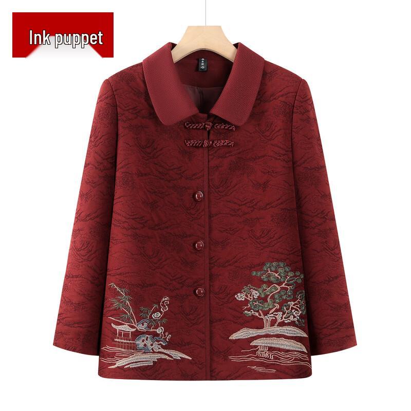 Moyou Women s Senior Fall Jacket with Landscape Print XL