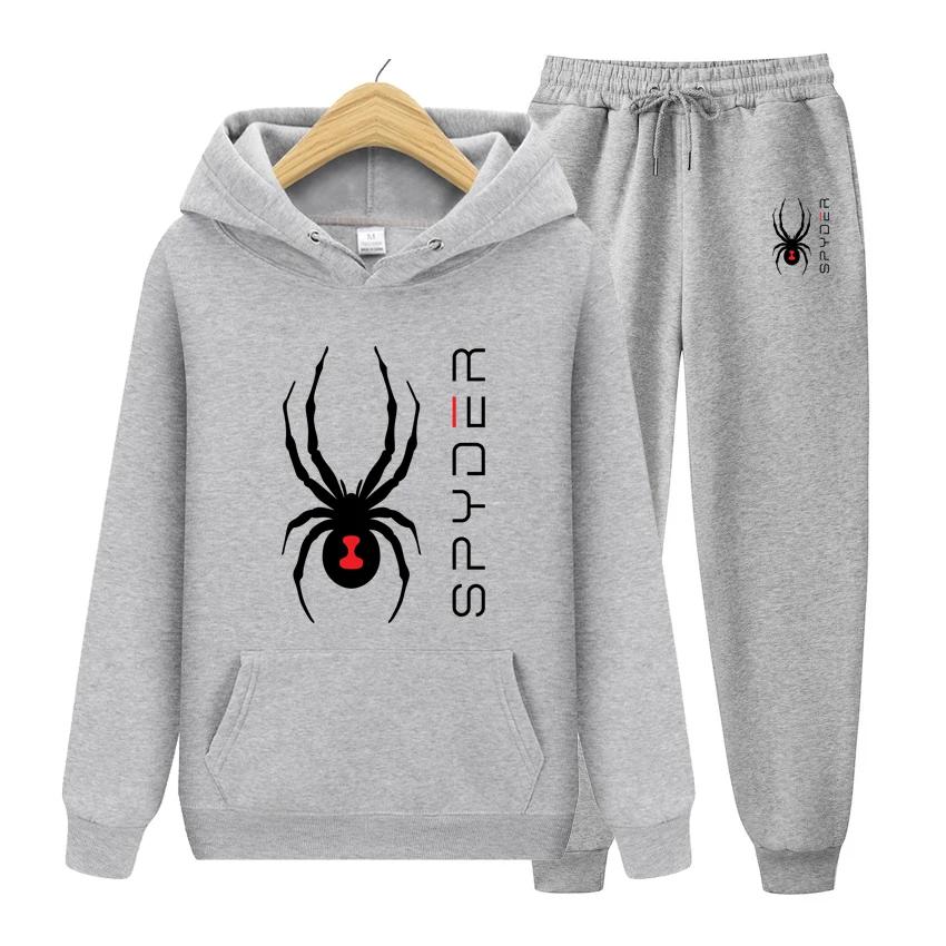 Korean Men's Hoodie Tracksuit Set 2PC Autumn Winter Men Hooded Sweatshirt +Pants Suit Male Casual Outfits Joggers Sets