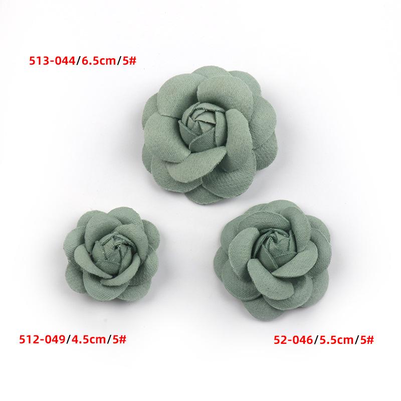 

Корейская камелия тканевый цветок корсаж для DIY головного убора и аксессуаров для ювелирных изделий 5.5CM