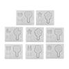 Cute Lollipop Quicksand Mold Handmade Pendant Silicone Mold Resin Casting Mold for DIY Keychain Jewelry Non-stick