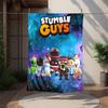 Stumble Guys Flanelldecke Weich Warm Ganzjahres Überwurf, Design für Camping, Autoreisen, Wandern Sofa, Bett, Büro Perfektes Geschenk für Partys