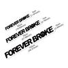 Car Windshield Sticker FOREVER BROKE Car Vinyl Decal Waterproof Vehicles Motorcycle Stickers Car Accessories Decoration Exterior