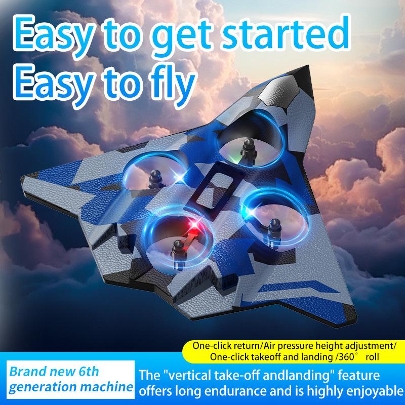 H23 Remote Control Foam Airplane Stunt Fighter Drone for Kids