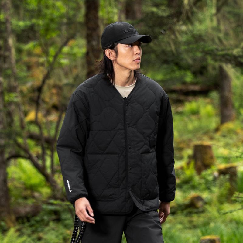 Li Ning CF Waterproof Warm Cotton Jacket Unisex Jacket Black AJMU133-3