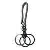 Waki Sangyo Hanging Swivel Double Key Antique Hook, Gunmetal, 70mm, + Ring, Brass, WTF-33, Ring, Keychain, Car, Motorcycle,