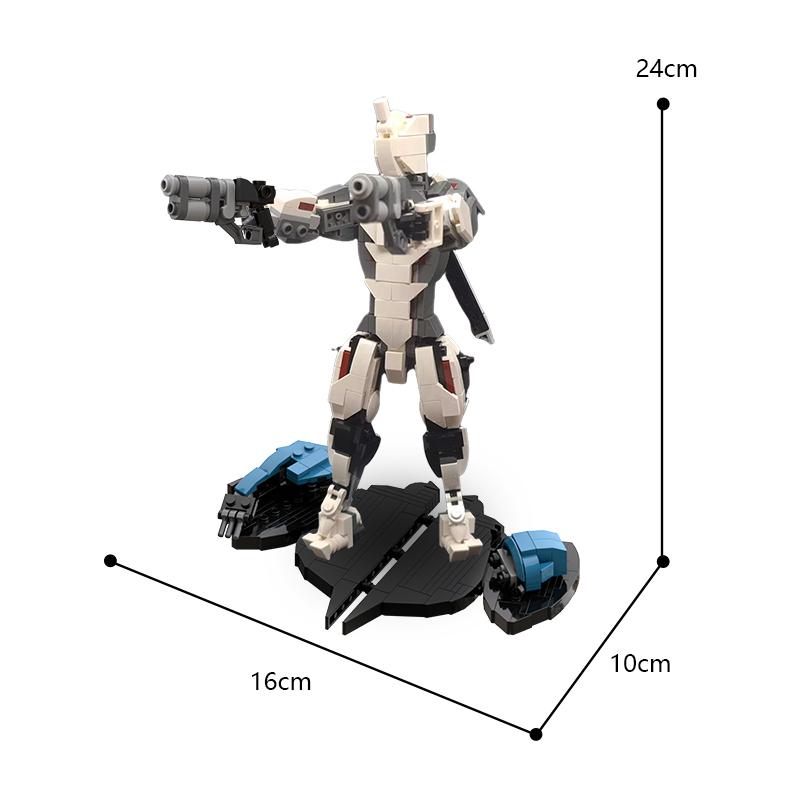 MOC Interstellare Kreativität Mecha Bausteine Für Spiel Warframed Krieger Schwertkämpfer Mech Roboter Serie Ziegel Spielzeug Kinder Geschenk