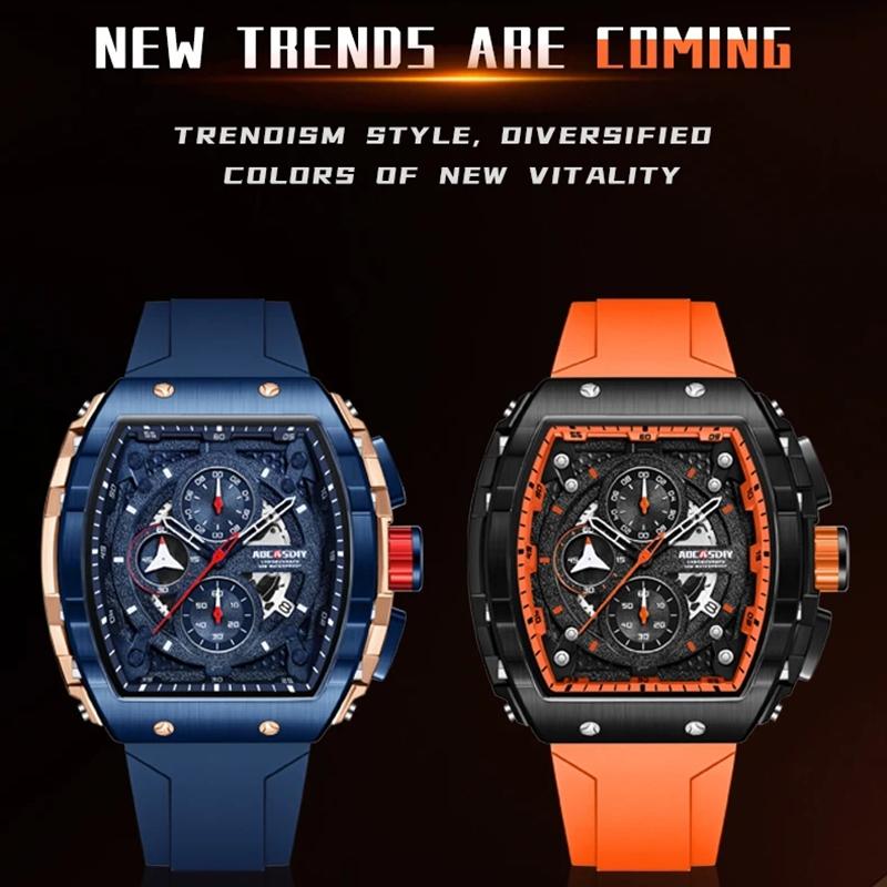 Fashion Movement Quartz Watch For Men Business Date Wristwatch Luxury Waterproof Time Clock