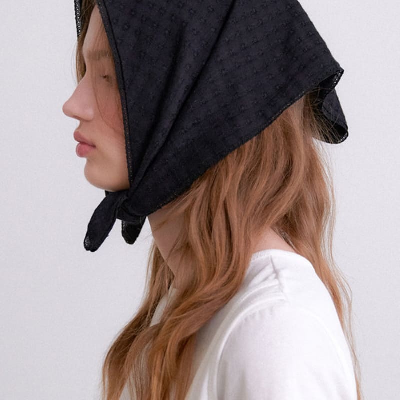 OVLA diamond daisy lace kercheif_2color KE002