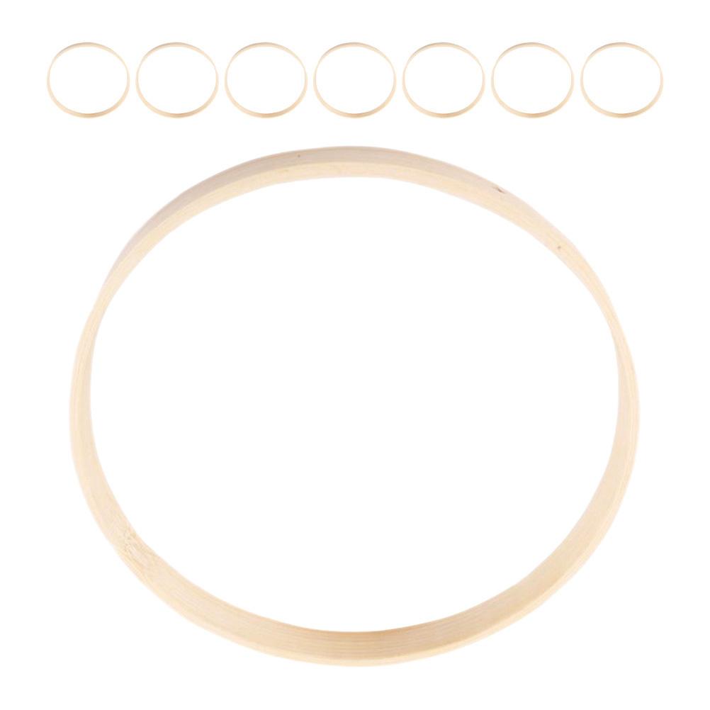 8Pcs Bamboo Rings for DIY Macrame Crafts Dream Catcher Wreath Hoops Supplies Bamboo Rings Wreath Hoops Macrame Supplies