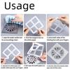10-20Pcs Disposable Floor Drain Sticker Shower Hair Catcher Mesh Sink Strainer Filter Cover For Bathroom Kitchen Bathtub Use Set