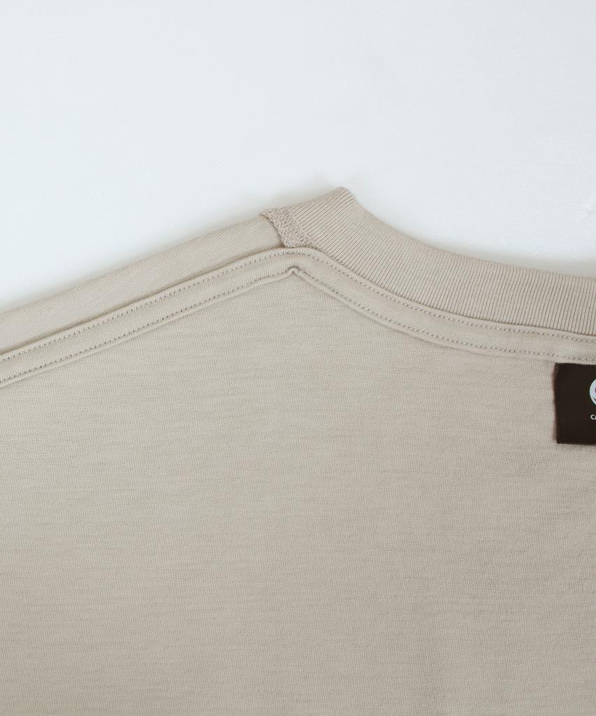 CAMEL WORK Short Sleeve T-Shirt (Beige Gray)