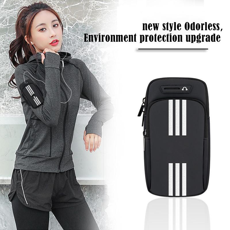 Sports Bag for Mobile Phone Armband for Jogging Cell Phone Accessories Woman MP3/MP4 Bags PU Hand Bag for Running Waterproof 6