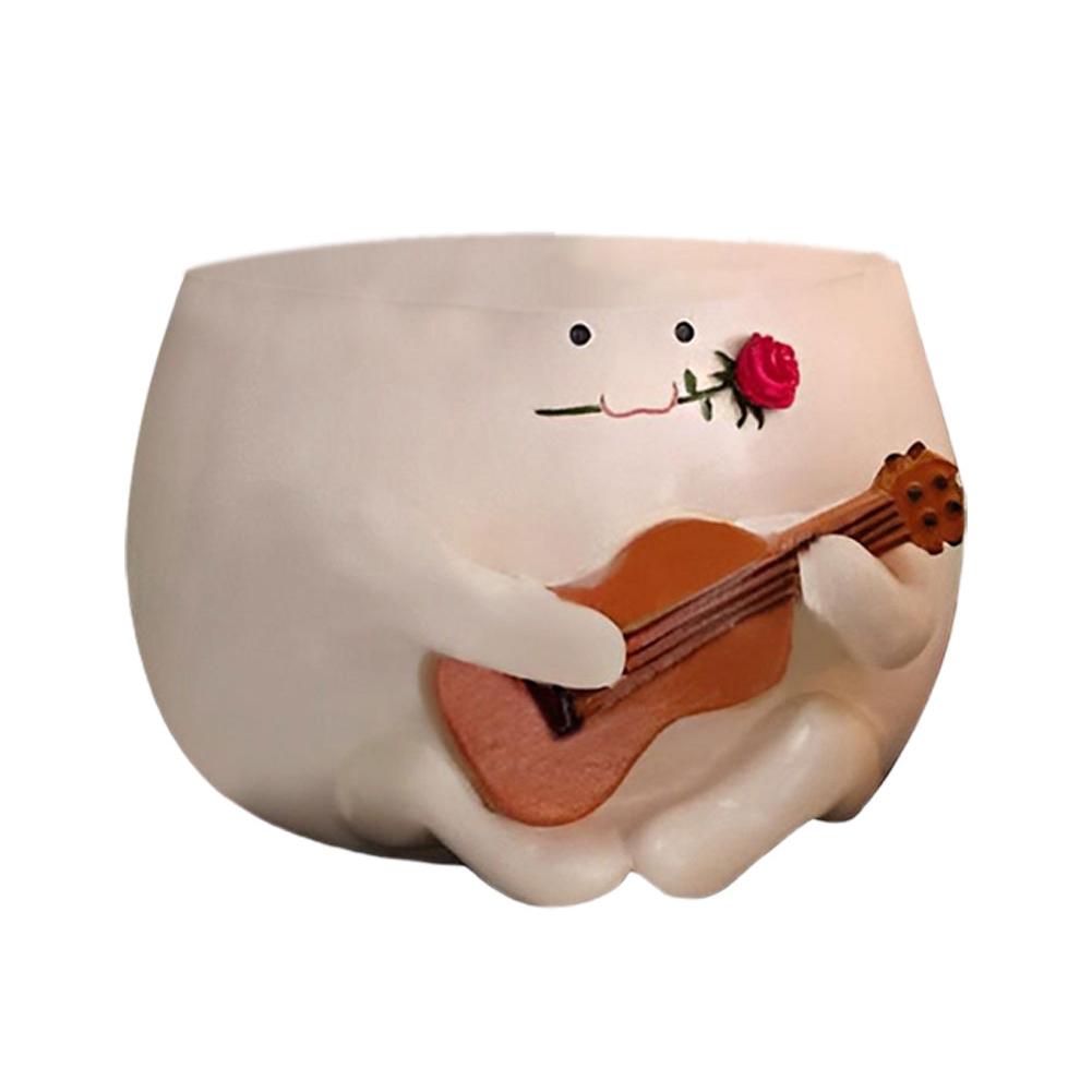 

Кашпо с улыбкой на лице, смоляные милые горшки для растений, сочные горшки, креативный контейнер для цветов с улыбкой на лице, для комнатных и уличных растений