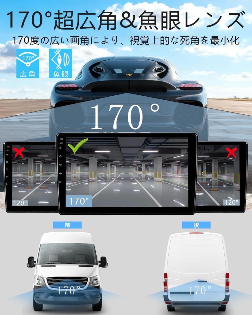 Car Backup Camera [2026 Industry First! 4 Signal Mode Switching, 1080P 12-24V Support] 170° Ultra-Wide Angle, 3 Megapixels, AHD/CVBS Compatible, Night