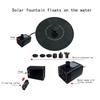 Automatic Solar Fountain Birdbath Waterfall Design Floating Water Feature Solar Bird Bath Plastic Garden Bird Feeder Backyard