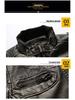 Black Youth Leather Jacket with Stand-up Collar & Side Seam Pockets