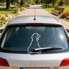 Funny Dog Moving Tail Decal Dog Windshield Wiper Sticker Cute Animal Puppy Car Sticker Rear Window Wiper Decal