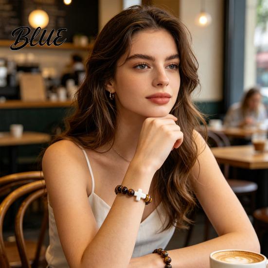 Comfortable Bracelet Women Elastic Rope Natural Stone Beads
