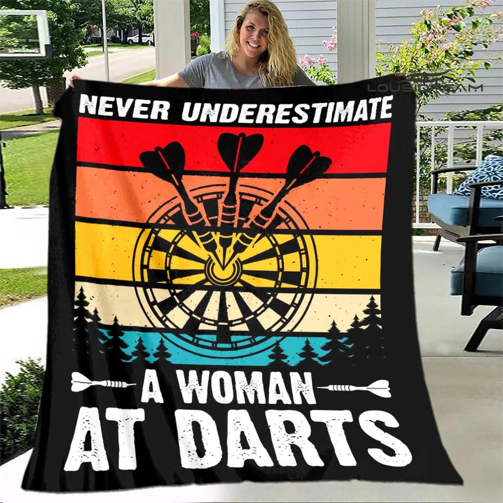 Sports dart target printing blanket warming Warm Pretty Flannel Soft Comfortable Home Travel Blanket