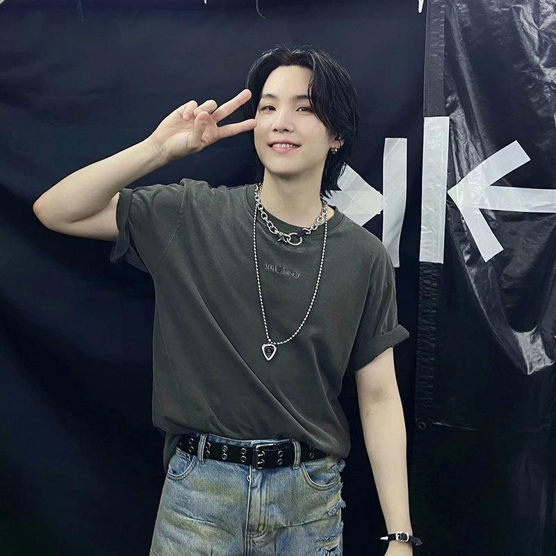 Tricou Imprimat Larg Concert Min Yoon-gi SUGA AgustD D-DAY