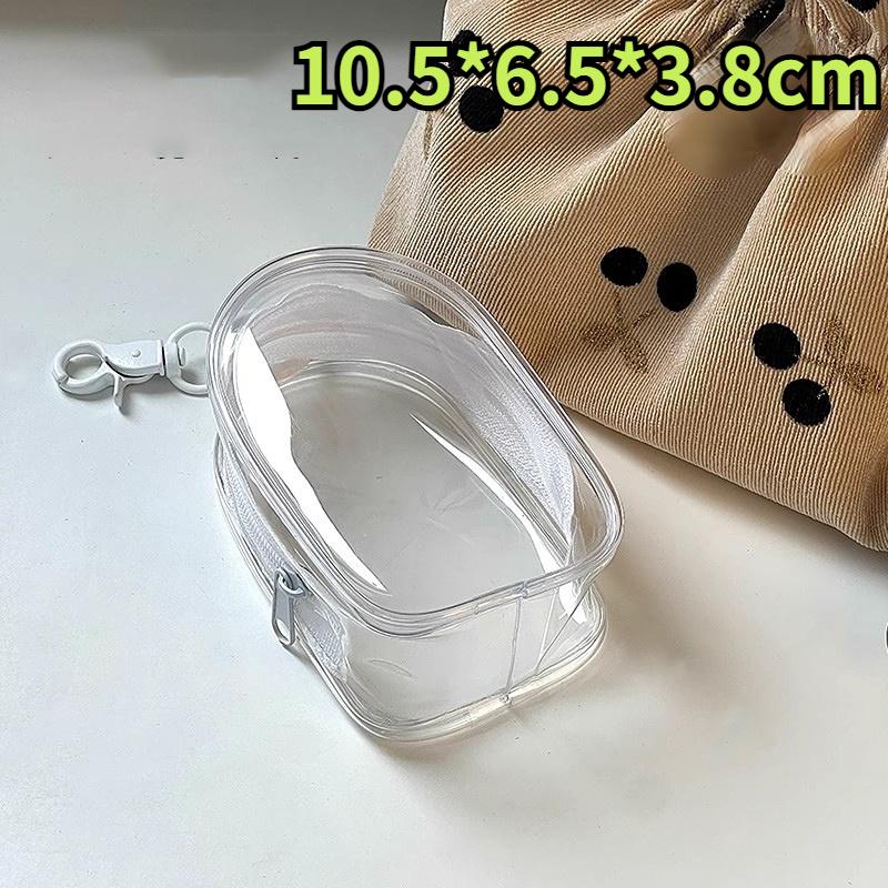 Jewelry Organizer Transparent Storage Box Pouch Mystery Box Plastic Box Cute Doll Bag With Keychain Dustproof Case