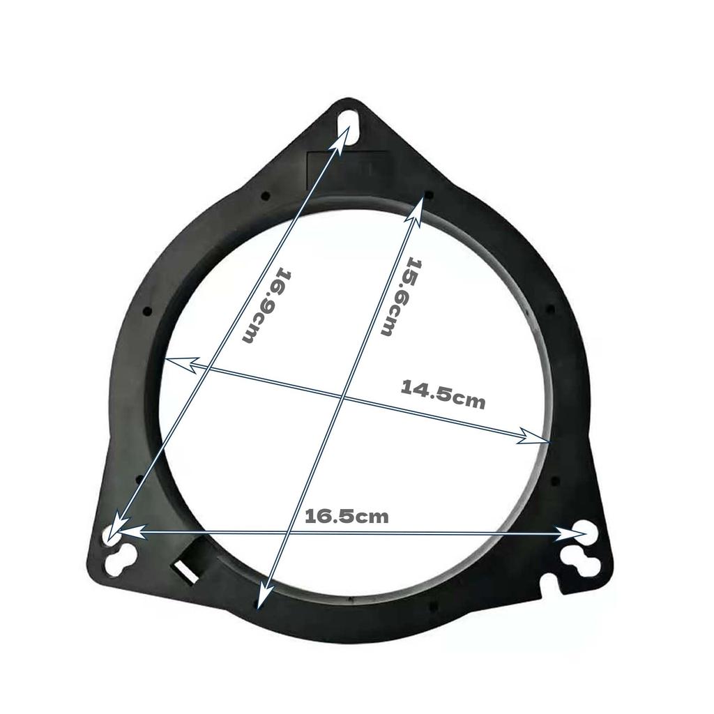 QEZA Baffle Board Inner Baffle 2pcs 6.5" Door Speaker Sound Improvement Noise Reduction for