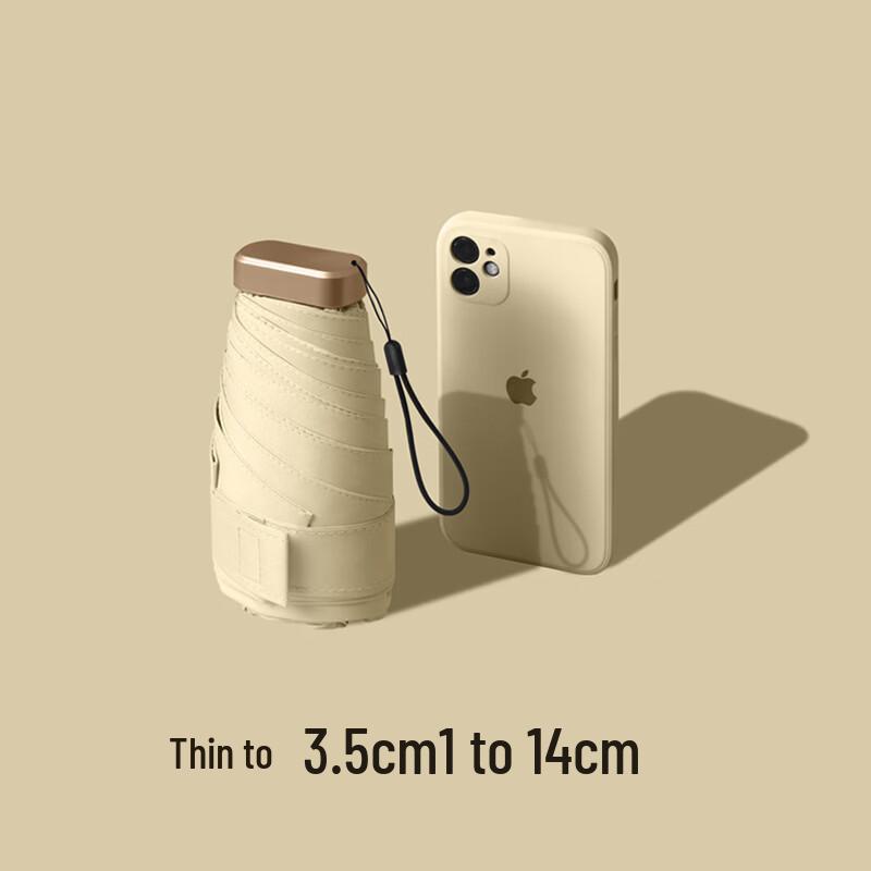 Crystal City Star Compact UV Protection Travel Umbrella