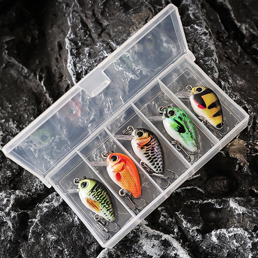 

5pcs Mini Crankbait Fishing Lure Floating Wobbler Artificial Hard Bait Swimbait for Freshwater & Saltwater Angling China Mainland
