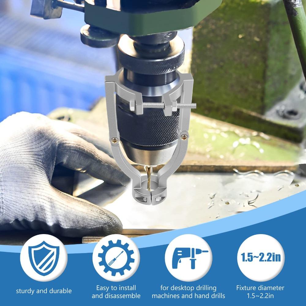 Quick Installation Square Hole Drill Bit Adapter Sturdy Durable Hand Drill Hole Bracket Easy Disassembly Woodworking Drill Tools
