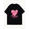 Oversized T-Shirt White Sexy Into Another Graphic Print For Casual Wear