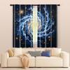 Filtering Curtains Excluding Rods Non Movable Without Batteries Blue Sky Galaxy Use Bedrooms Living Set Of 2 Made Polyester Bedroom Decor